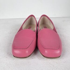 Enzo Angiolini Womens Retro Leather Pink Flats Loafers Sz 6.5